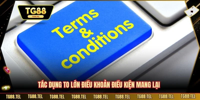 Điều Khoản Điều Kiện 1 Tác dụng to lớn điều khoản điều kiện mang lại